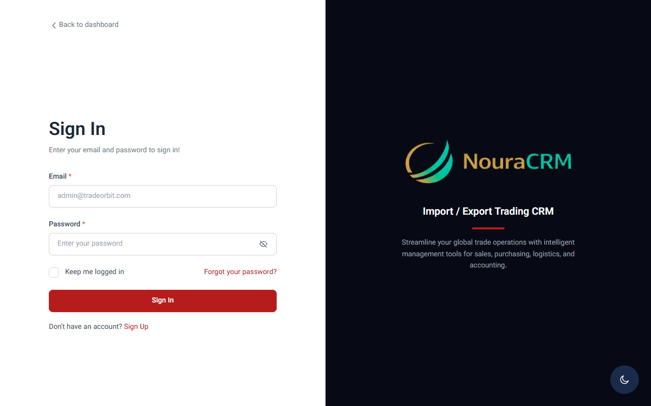 Noura CRM Dashboard